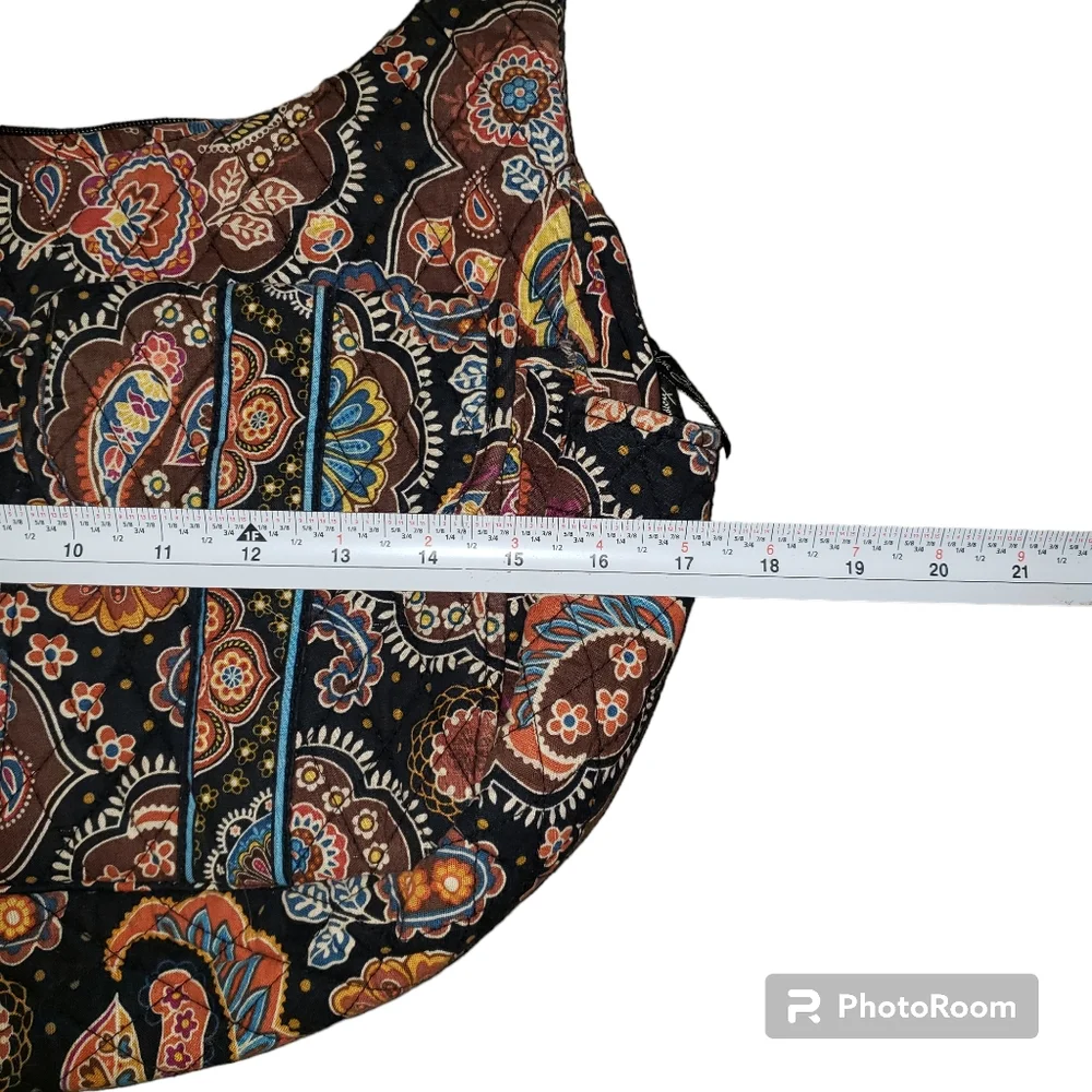 Retired! Beautiful Kensington Maggie Brown Floral Paisley Vera Bradley Purse - Picture 11 of 13